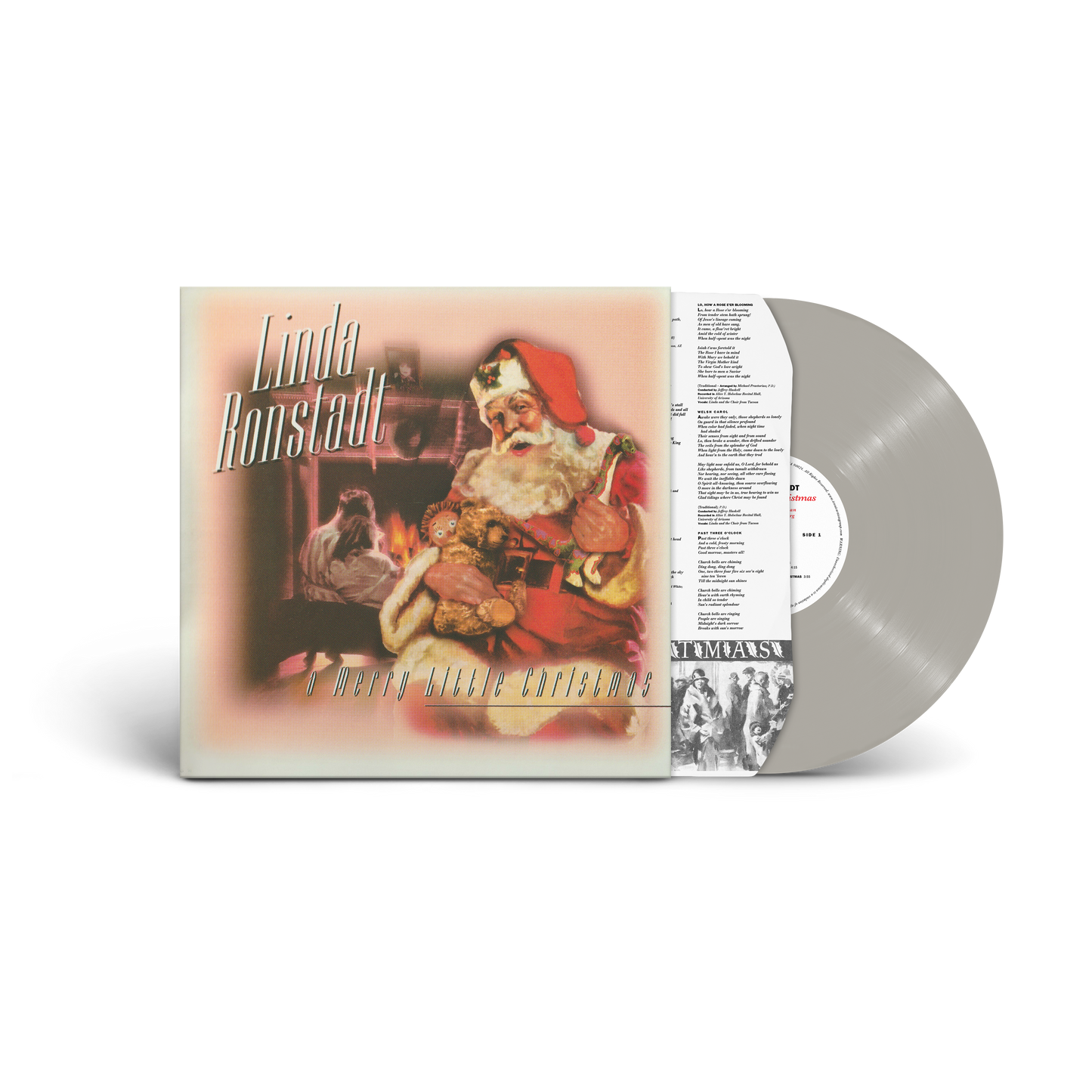 Linda Ronstadt - a Merry Little Christmas Opaque Metallic Silver Vinyl LP (Pre-order)